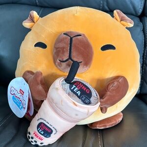Snackles Spencer Capybara Kung Fu Boba Tea Plush 14-inch Zuru Series 2 NWT